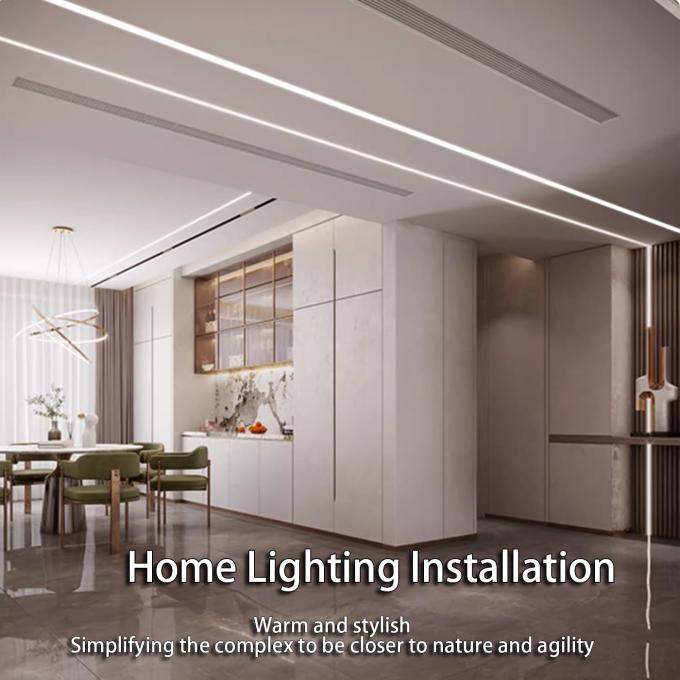 Embedded Linear Led LED Surface Mounted Linear Light Aluminum Groove Embedded Ceiling ...