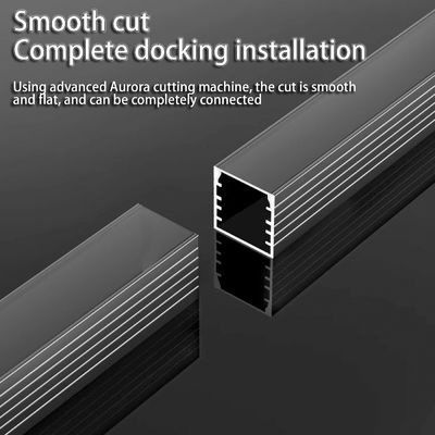 Black Line Light Aluminum Alloy Light Trough Embedded Ceiling Surface Mounted Profile